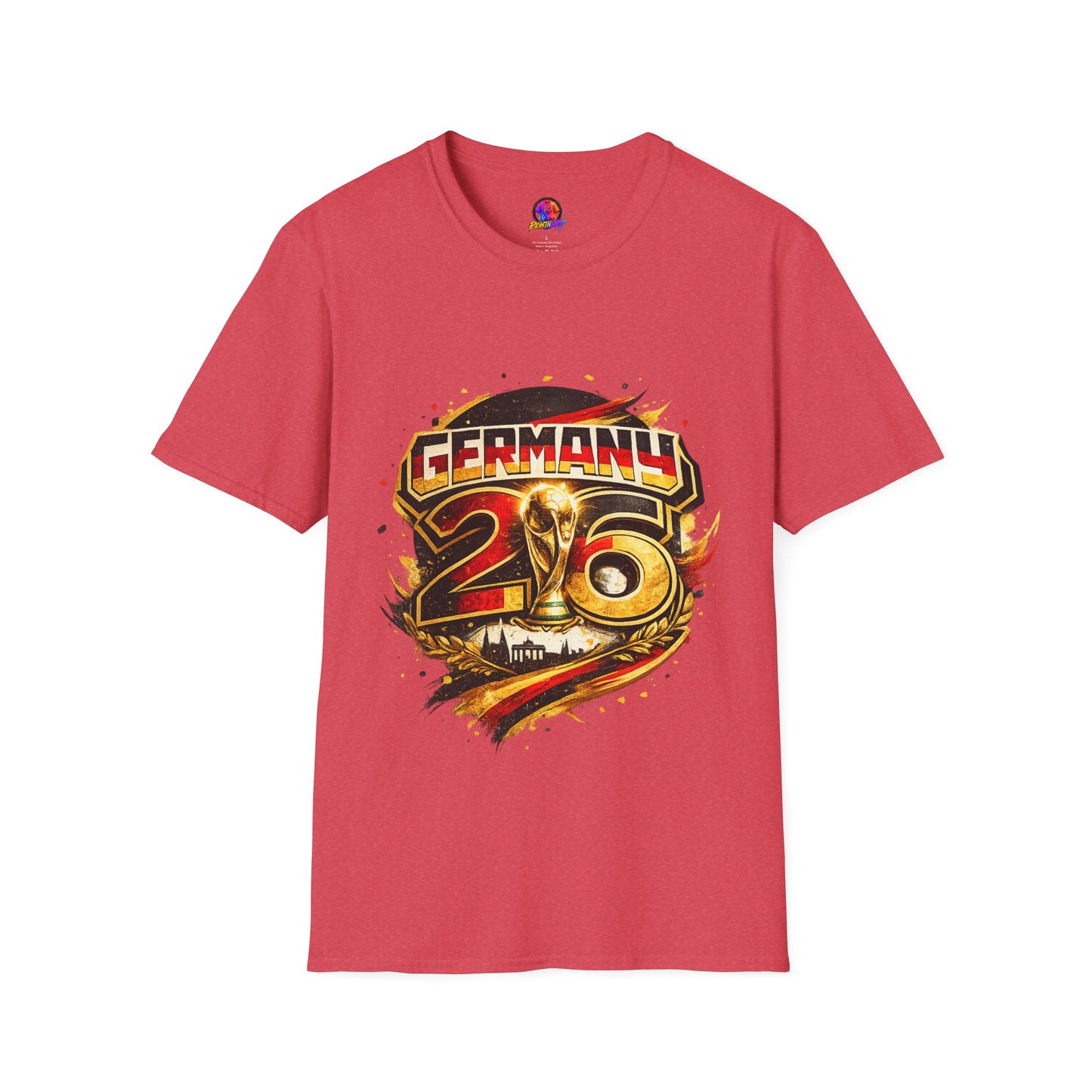 Germany 26 Skull Graphic T‑Shirt — Retro Soccer Fan Tee