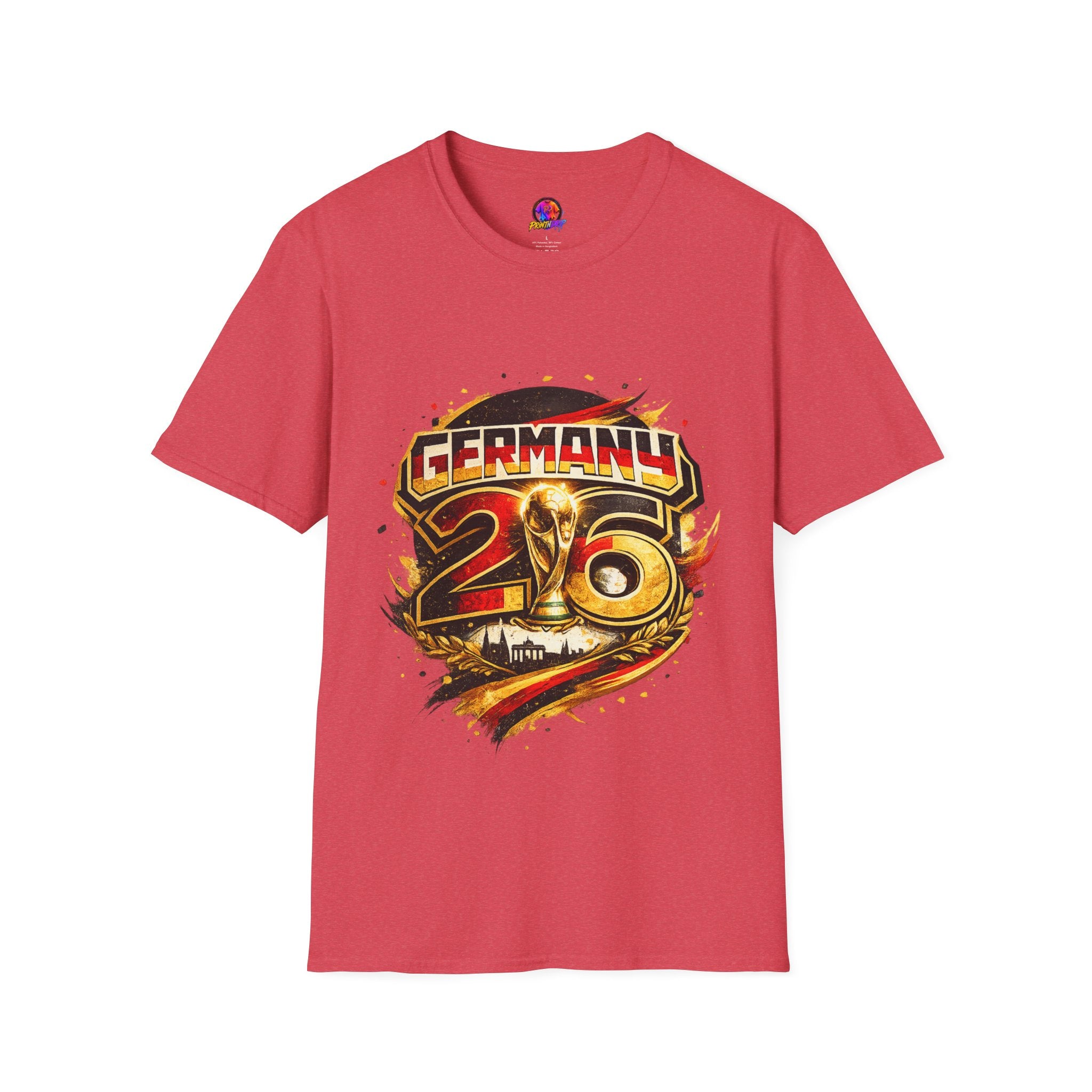 Germany 26 Skull Graphic T‑Shirt — Retro Soccer Fan Tee