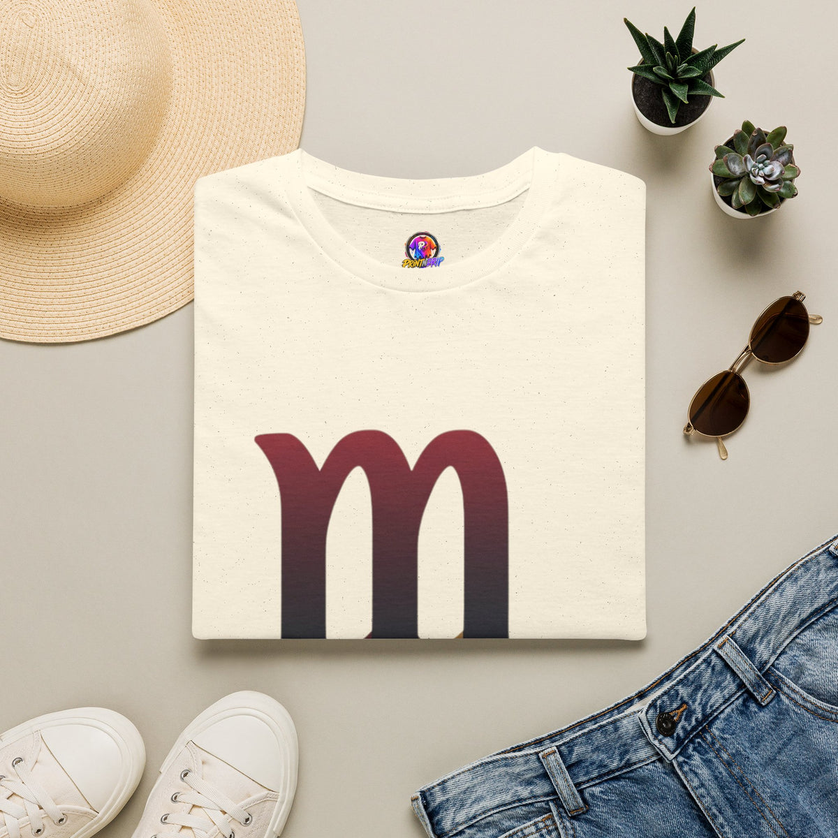 Scorpio Drip Symbol T-Shirt — Zodiac Scorpion Astrology Tee