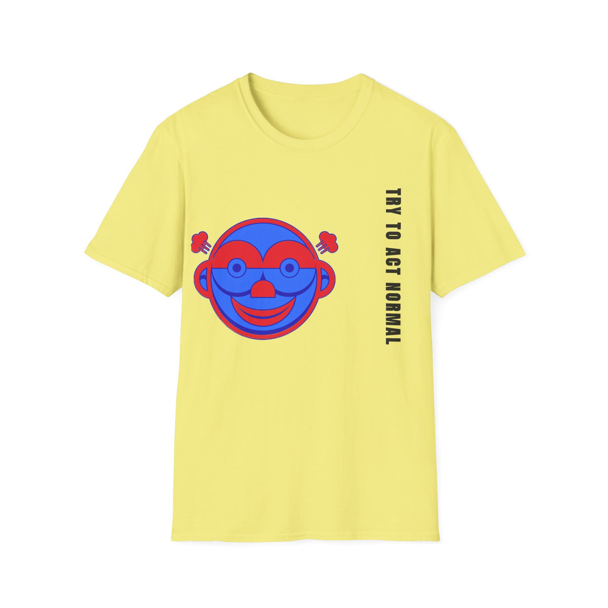 Peekaboo Monkey T-Shirt — Retro Red & Blue Cartoon Graphic Tee - Trending Now - September 2026