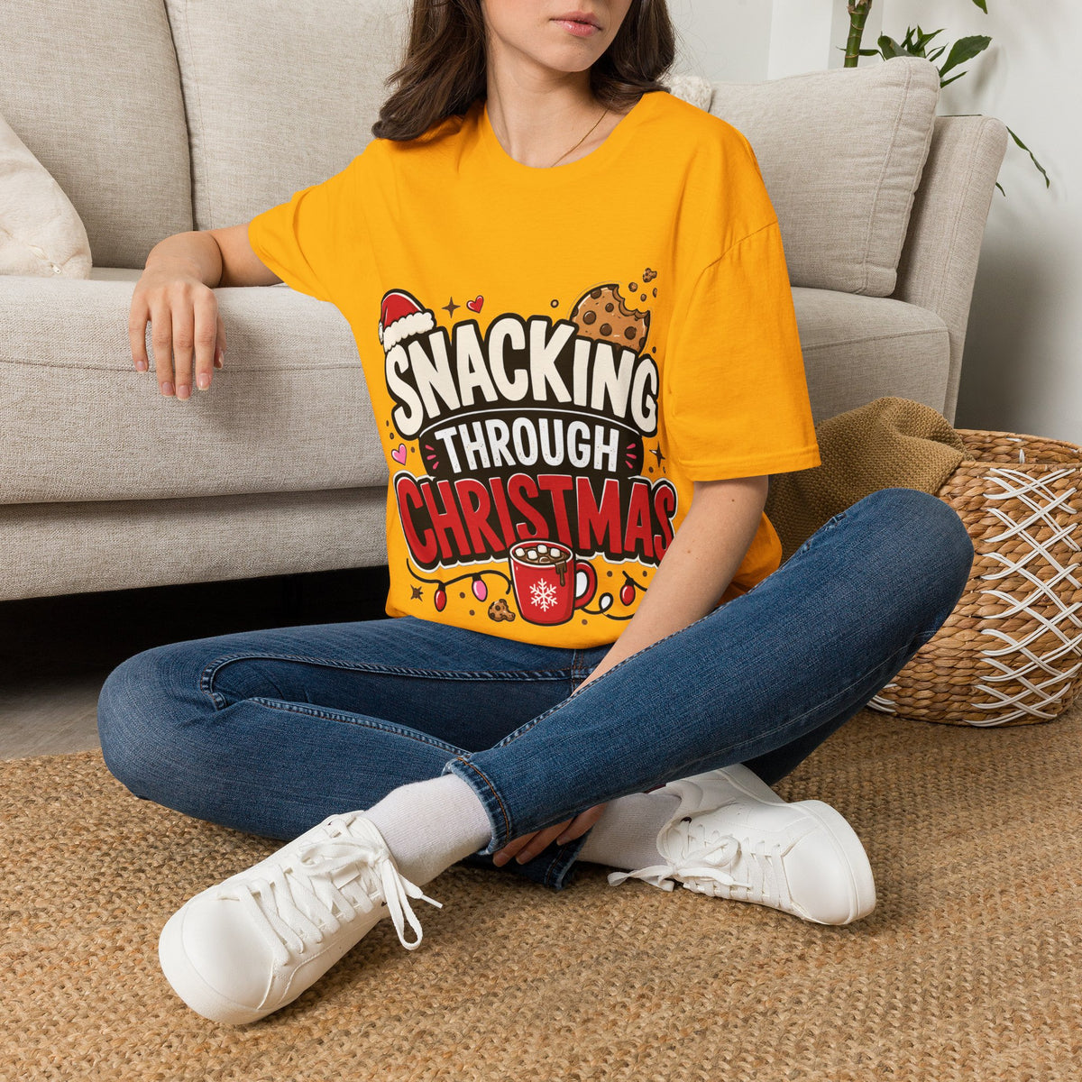 Snacking Through Christmas T-Shirt — Funny Holiday Cookie Tee