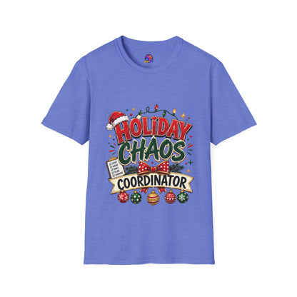 Holiday Chaos Coordinator T-Shirt — Funny Christmas Crew Tee