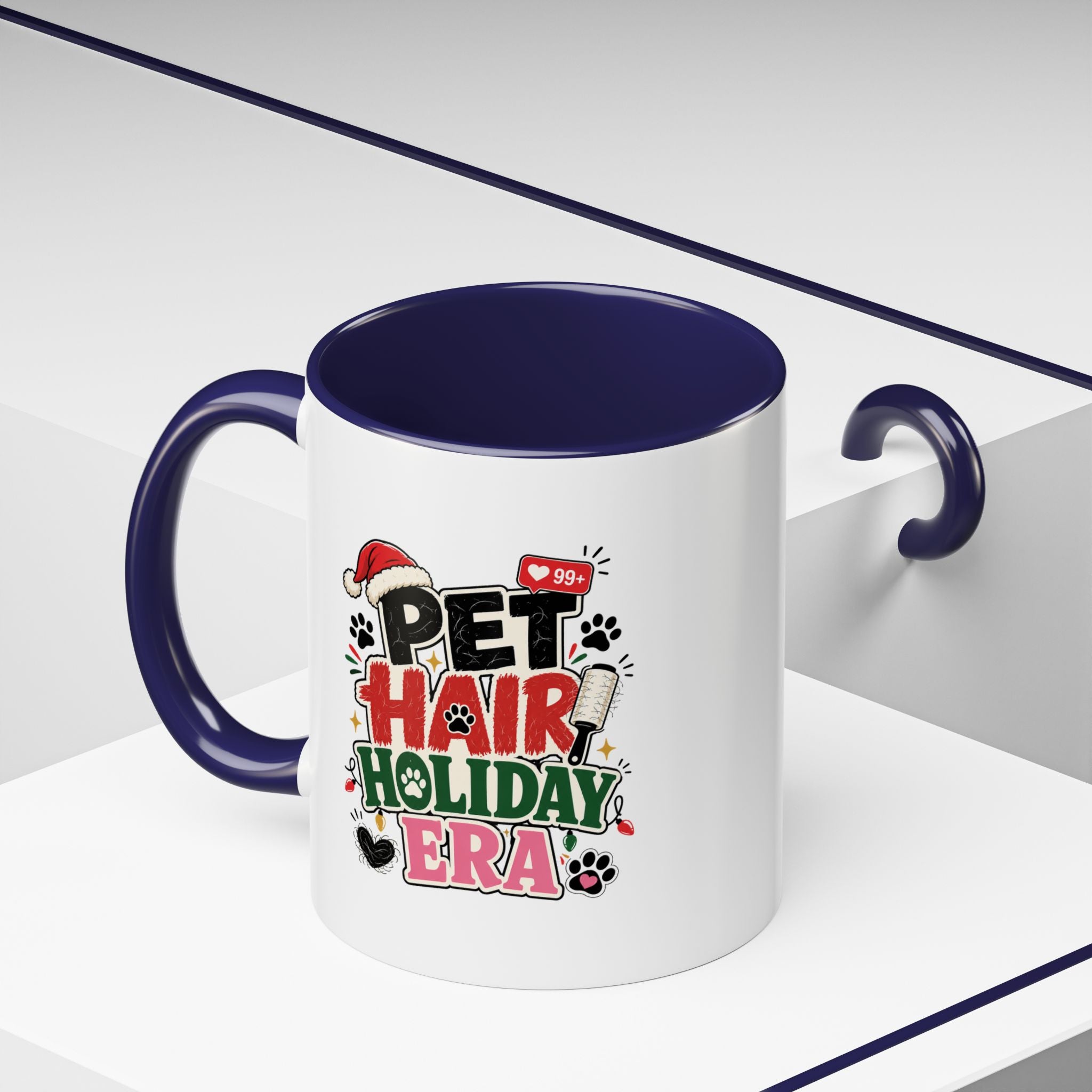 Modern Day Christmas Pet Hair Holiday Era Coffee Mug
