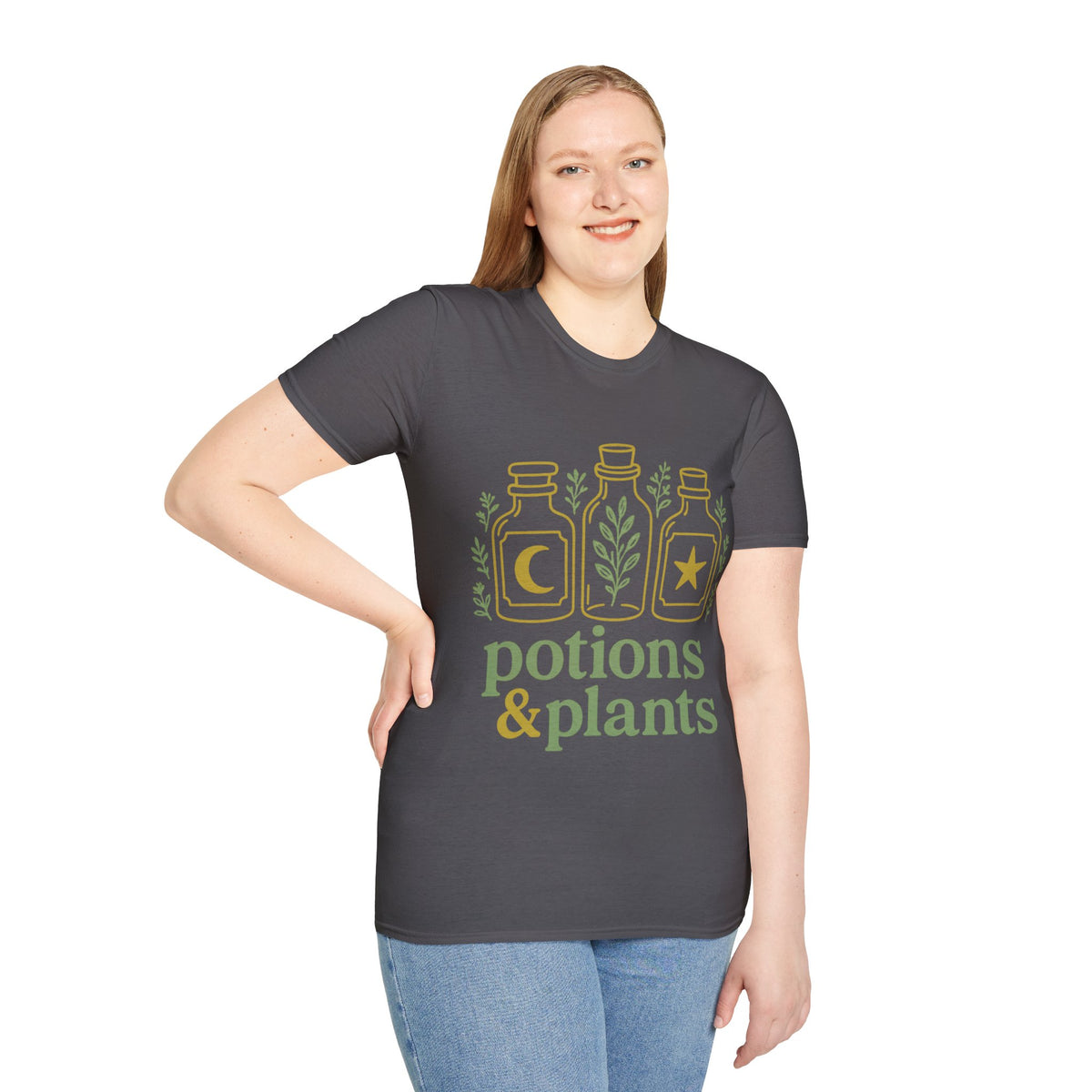 Potions & Plants T-Shirt — Botanical Apothecary Graphic Tee - Trending Now - August 2026