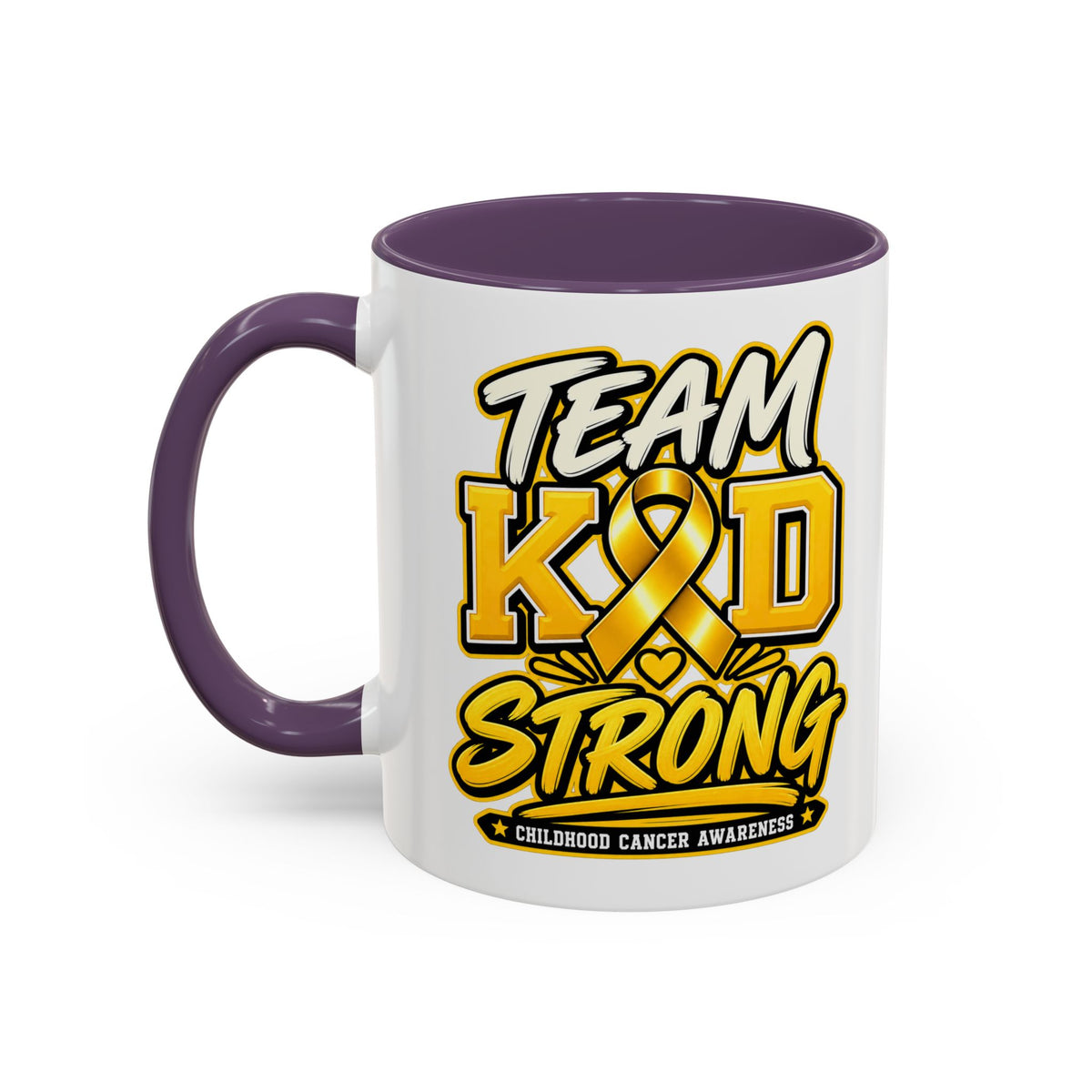 Team KID Strong Childhood Cancer Awareness Coffee Mug