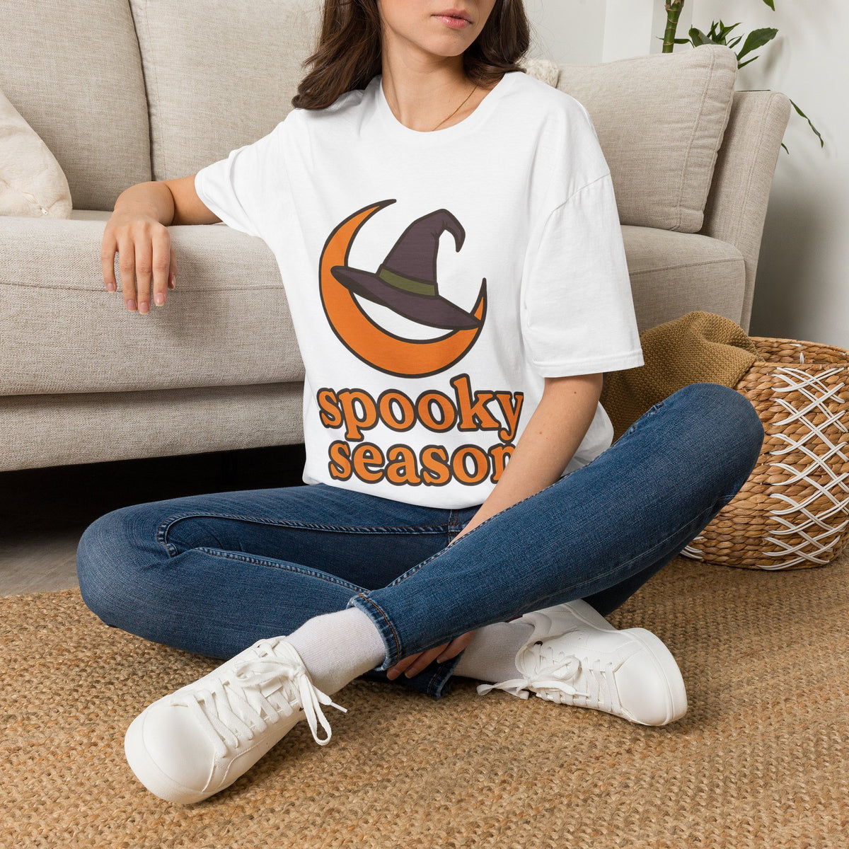 Spooky Season T-Shirt — Witch Hat & Moon Halloween Tee - Trending Now - August 2026