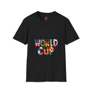 World Cup Flag Graphic T-Shirt — 'WORLD CUP' International Soccer Fans Tee