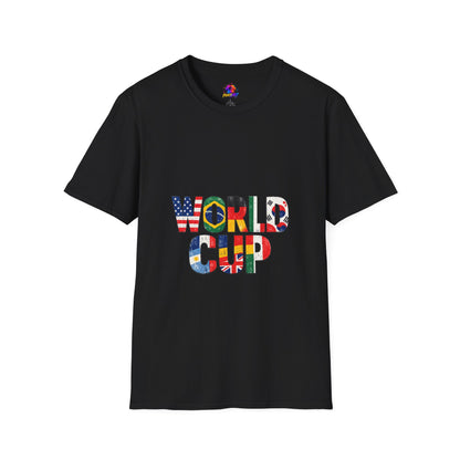 World Cup Flag Graphic T-Shirt — 'WORLD CUP' International Soccer Fans Tee