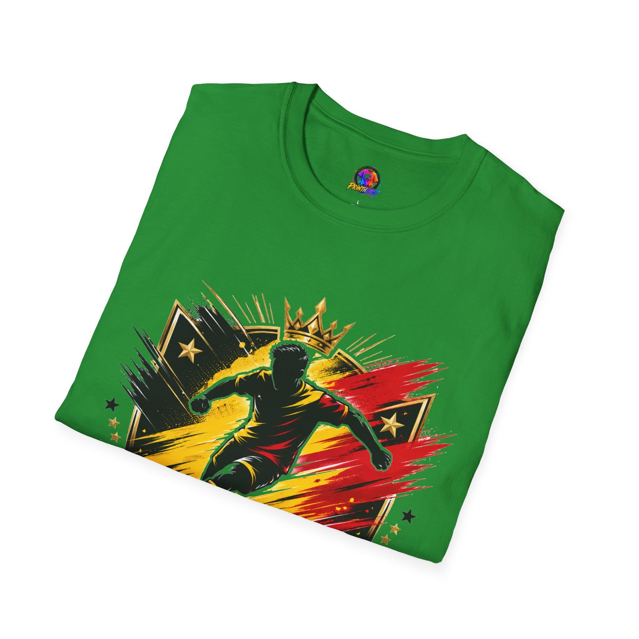 Belgium Soccer T-Shirt — 'Tricolor Strike' Graphic Jersey Tee
