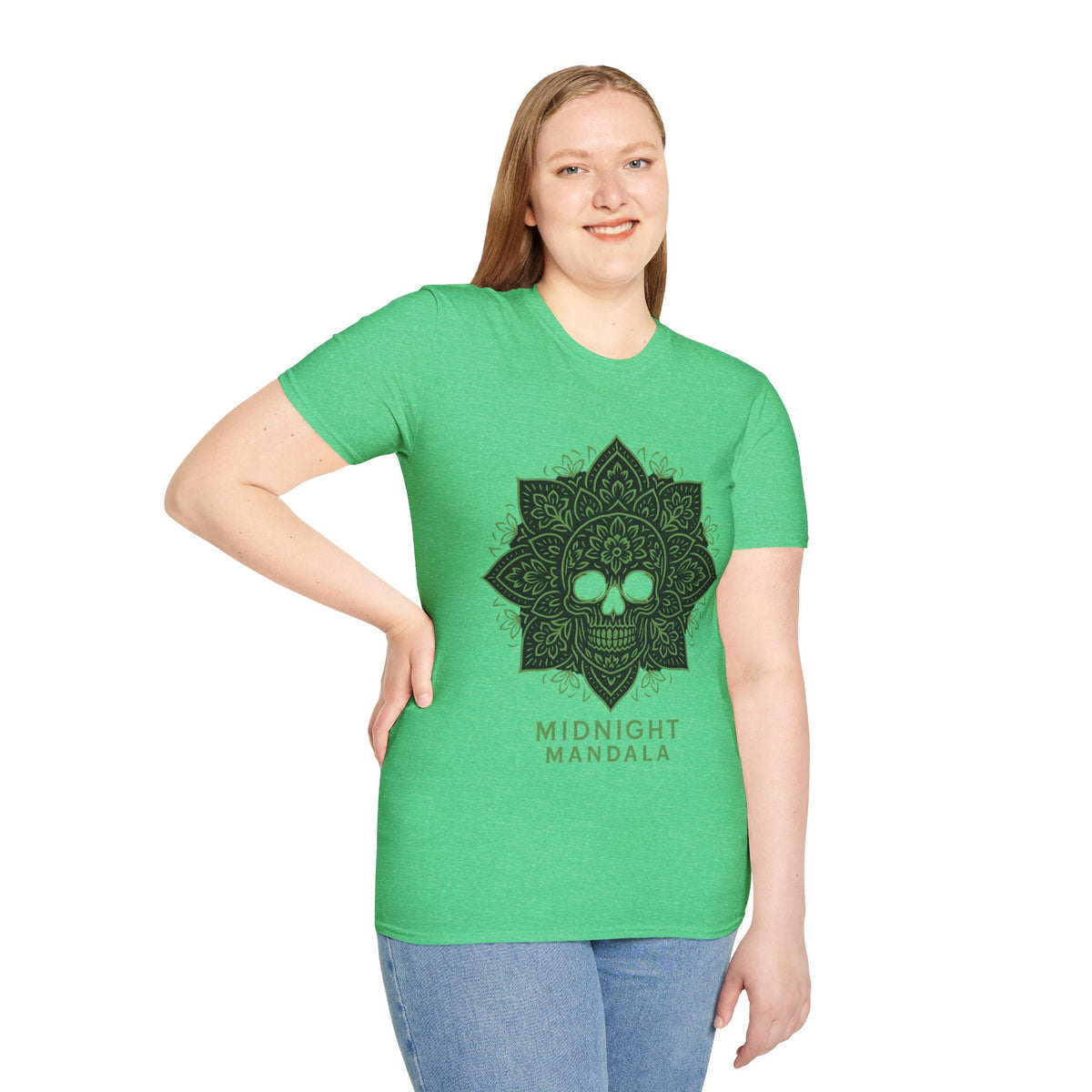 Mandala Skull T-Shirt — Midnight Mandala Floral Skull Tee - Trending Now - August 2026