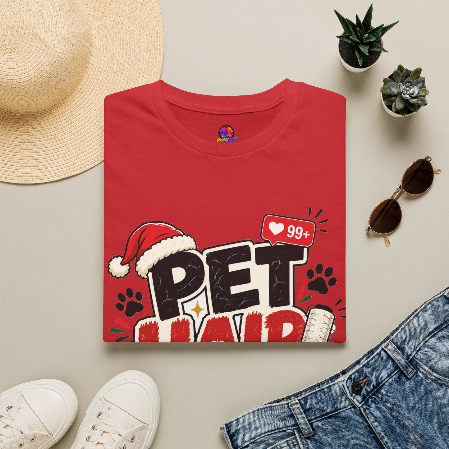Pet Hair Holiday Tee — Funny Christmas Shirt for Pet Lovers