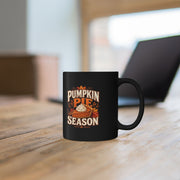 Thanksgiving Black Mug Pumpkin Pie Season Mug — Fall Coffee Cup