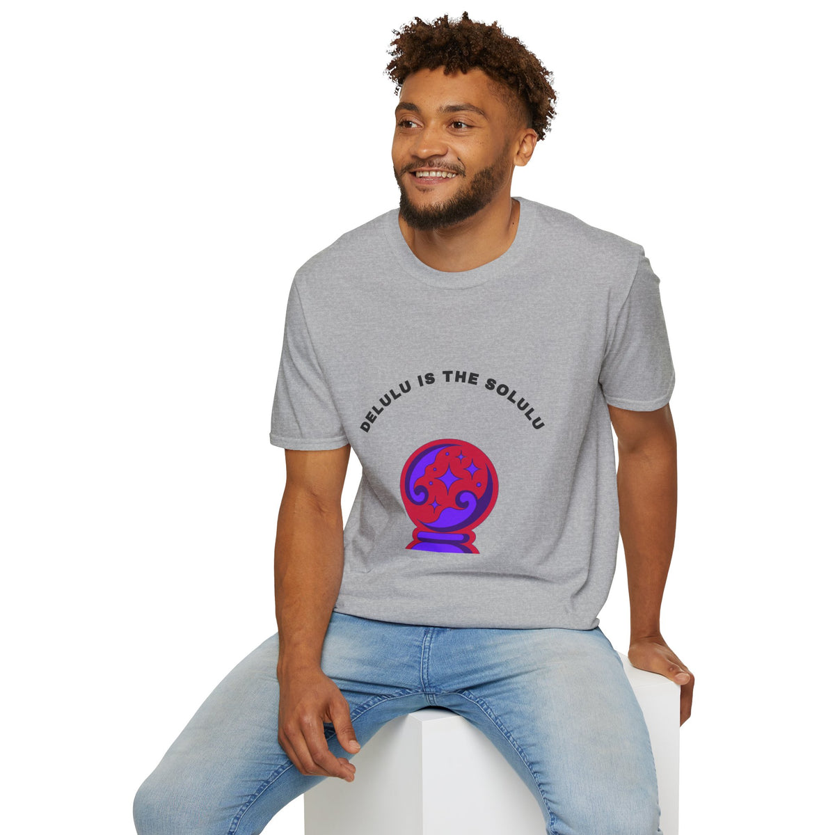 T-Shirt — Delulu Is The Solulu Crystal Ball Graphic Tee - Trending Now - September 2026
