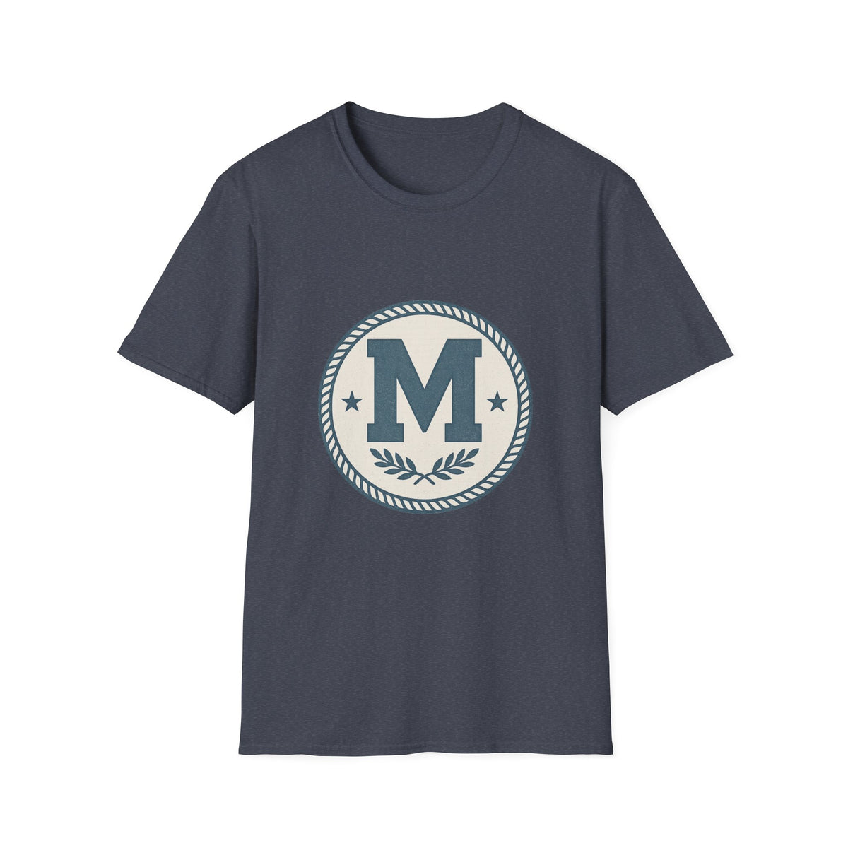Monogram M Crest T‑Shirt — Vintage Initial Logo Tee - Trending Now - August 2026