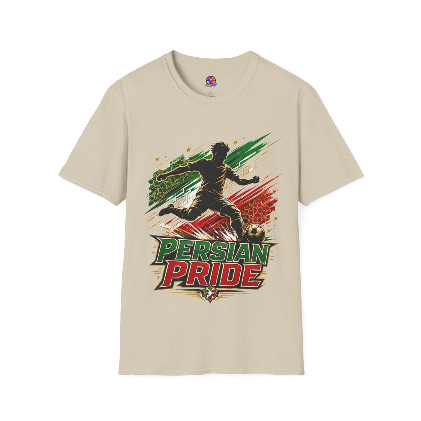 Iran Persian Pride Soccer Tee — Iranian Football Fan T-Shirt