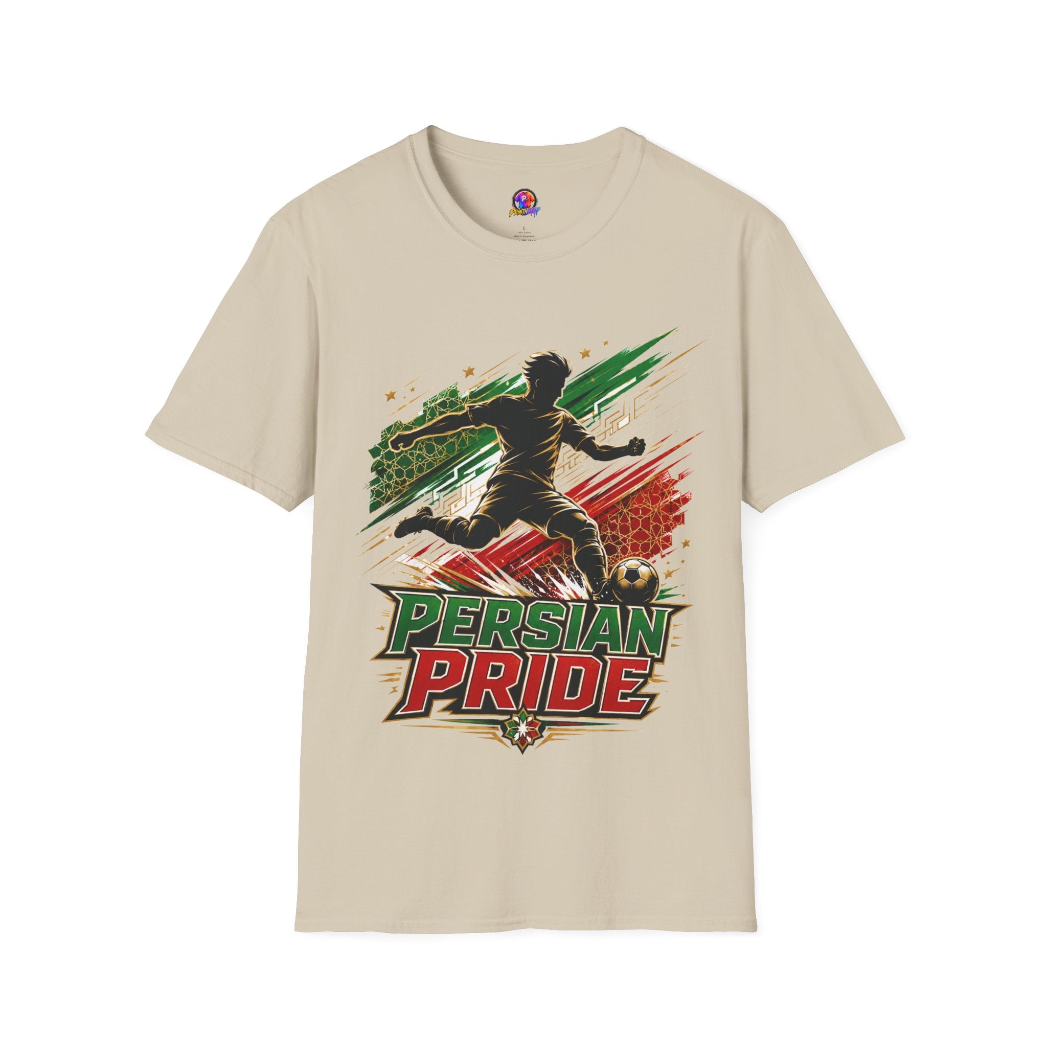 Iran Persian Pride Soccer Tee — Iranian Football Fan T-Shirt
