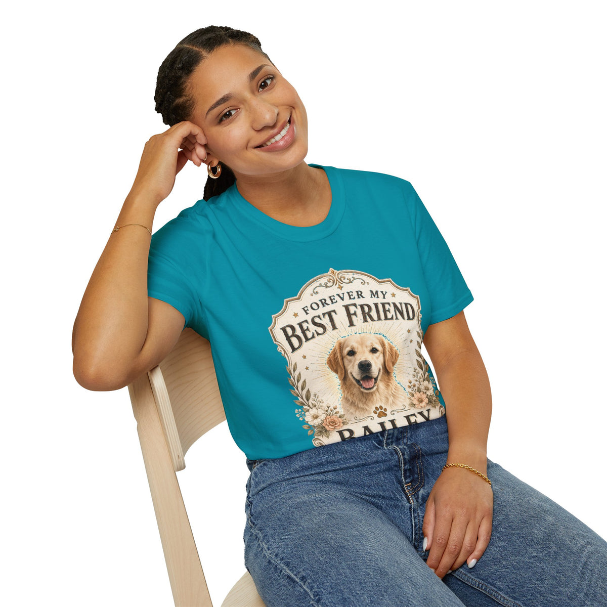 Forever My Best Friend Dog T-Shirt — Personalized Pet Tribute Tee