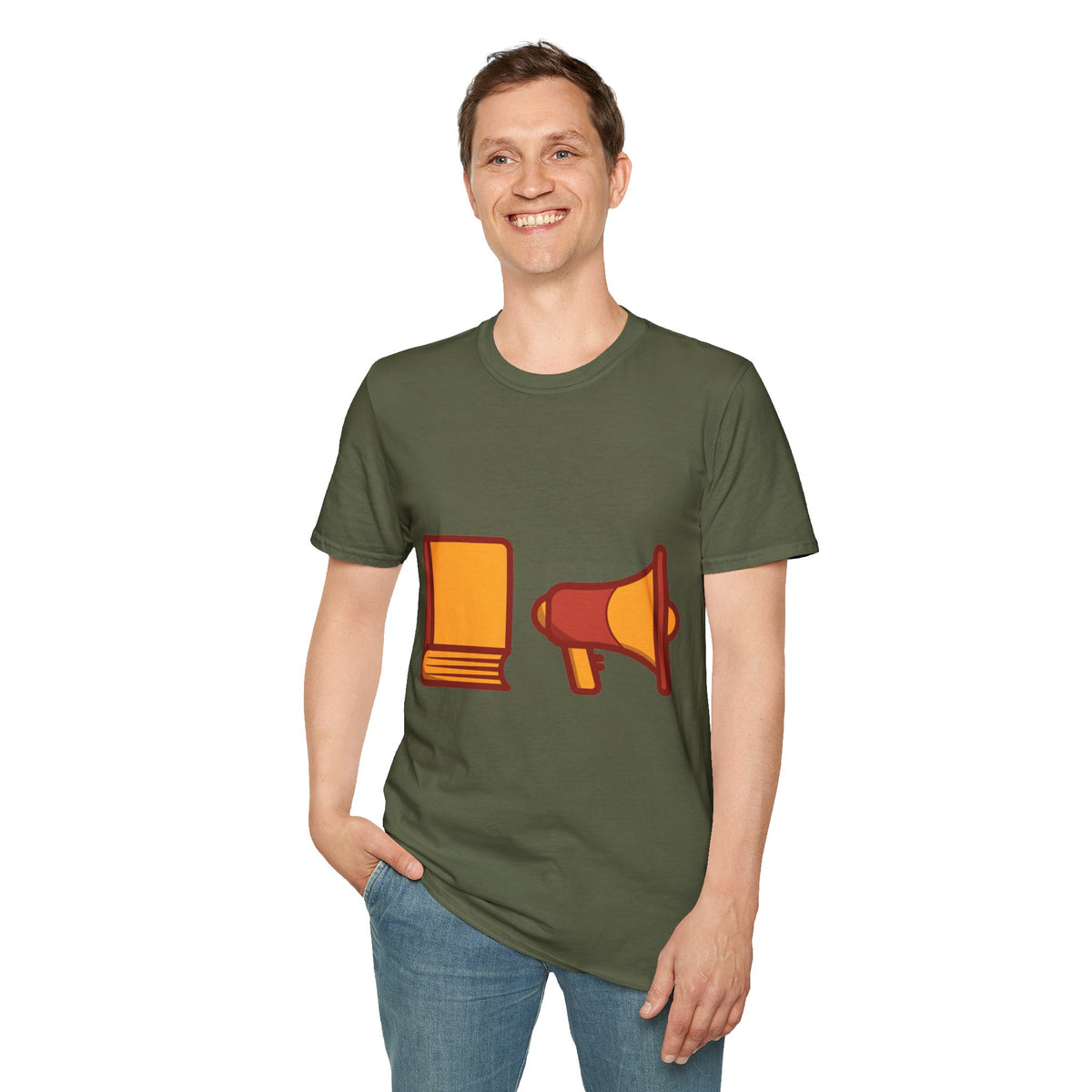 Book & Megaphone T-Shirt — Literary Advocate Tee - Trending Now - September 2026