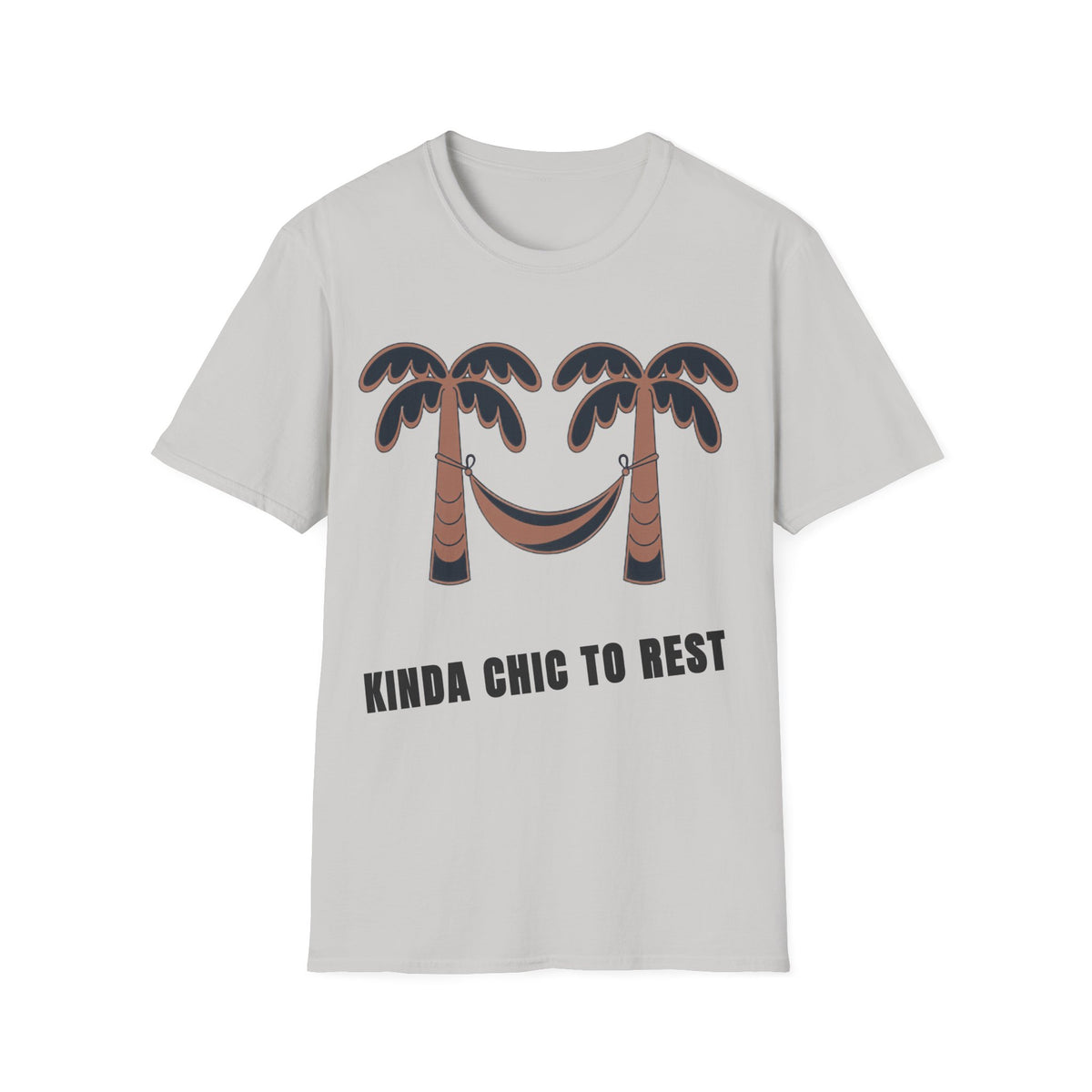 Palm Trees & Hammock T-Shirt — "Kinda Chic to Rest" Tropical Relaxed Tee - Trending Now - September 2026