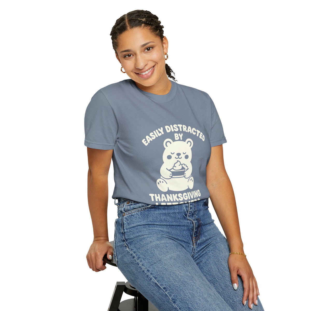 Easily Distracted by Thanksgiving Leftovers T-Shirt — Cute Turkey/Bear Holiday Tee - Trending Now - October 2026