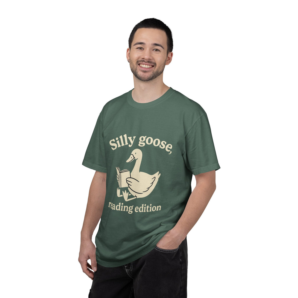 Silly Goose Reading Edition Tee - Cute Book Lover Animal Graphic T-Shirt - Trending Now - October 2026