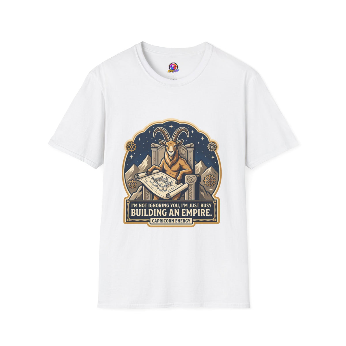 Capricorn Zodiac T-Shirt — "Building an Empire" Goat Horoscope Tee