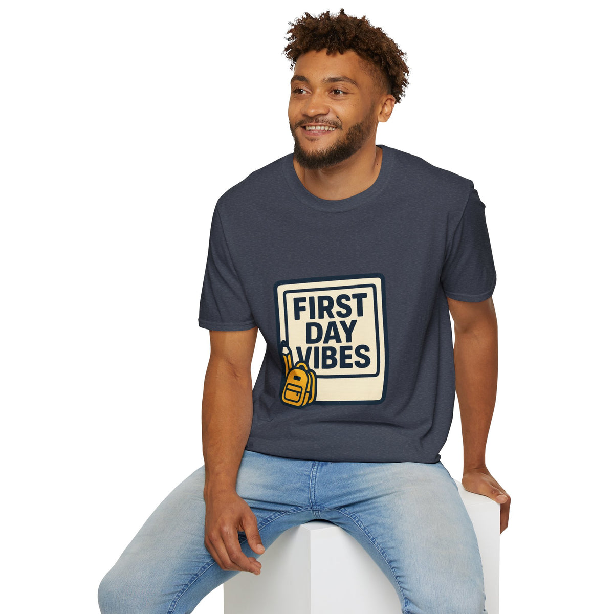 First Day Vibes T-Shirt — 'First Day' Retro Badge Tee - Trending Now - September 2026