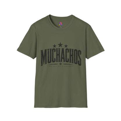 Muchachos Graphic T‑Shirt — Vintage Distressed Crew Tee - Argentina Song, slogan, favorite chant