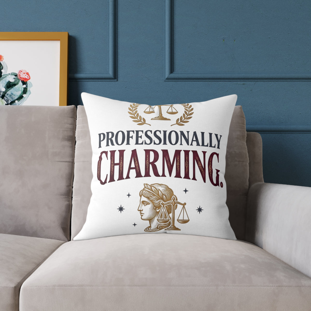 Libra Zodiac Professionally Charming Square Poly Canvas Pillow