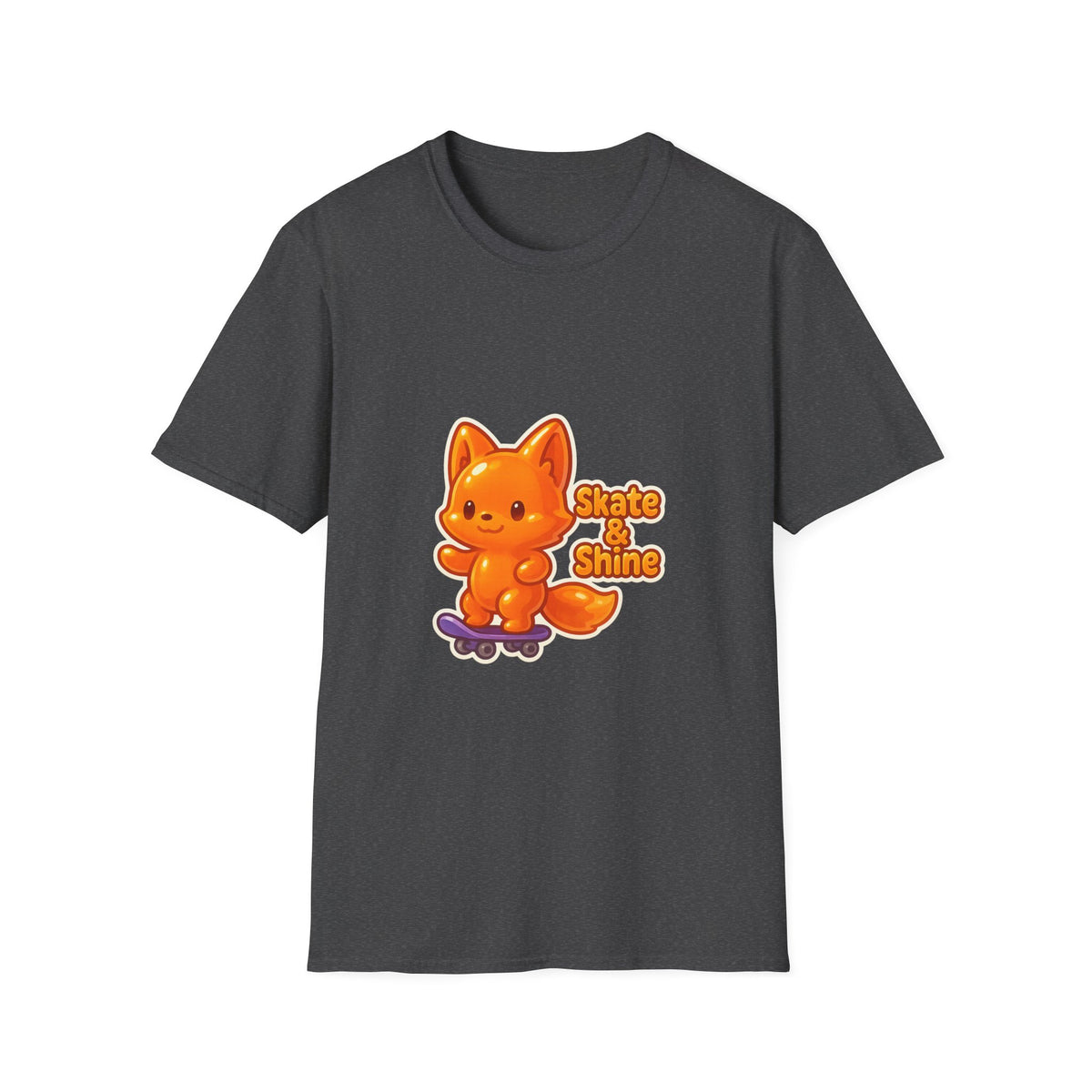 Cute Orange Fox Skateboard T-Shirt — "Gotta Skate" Graphic Tee - Trending Now - October 2026