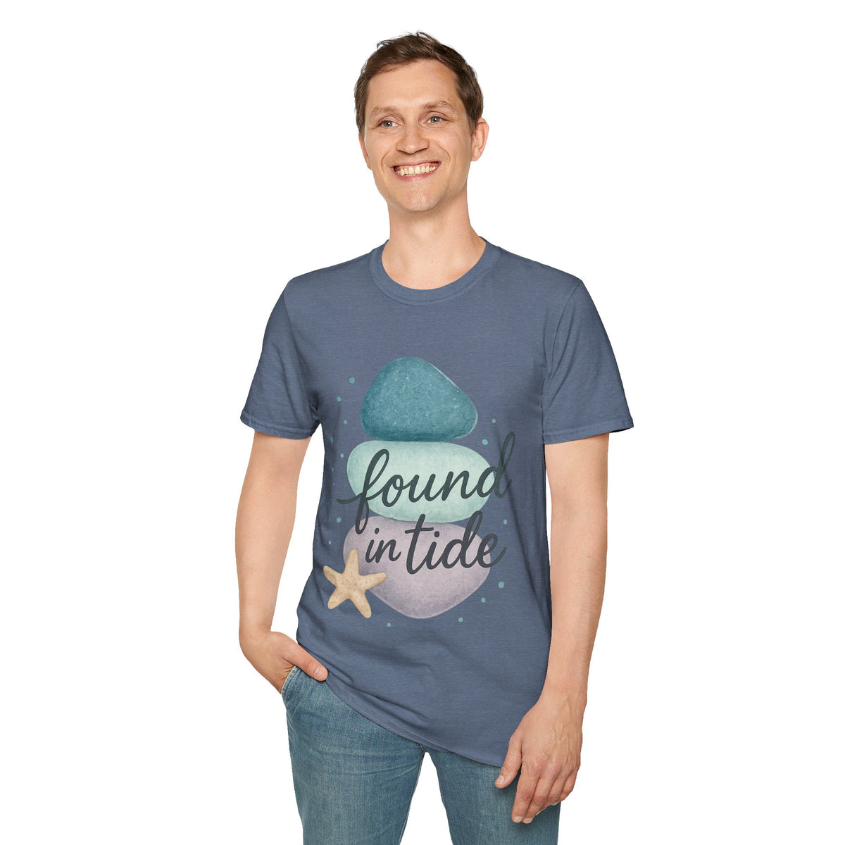 Found My Balance Beach Zen T-Shirt — Stacked Stones & Starfish Relaxation Tee - Trending Now - September 2026