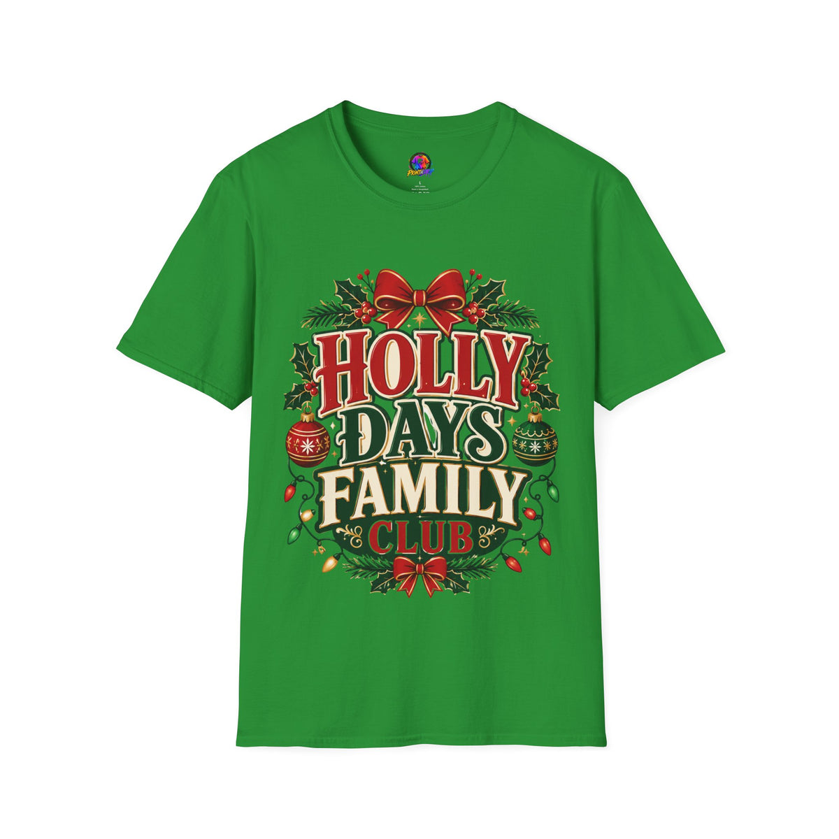 Holly Days Family Club T‑Shirt — Festive Christmas Holiday Tee