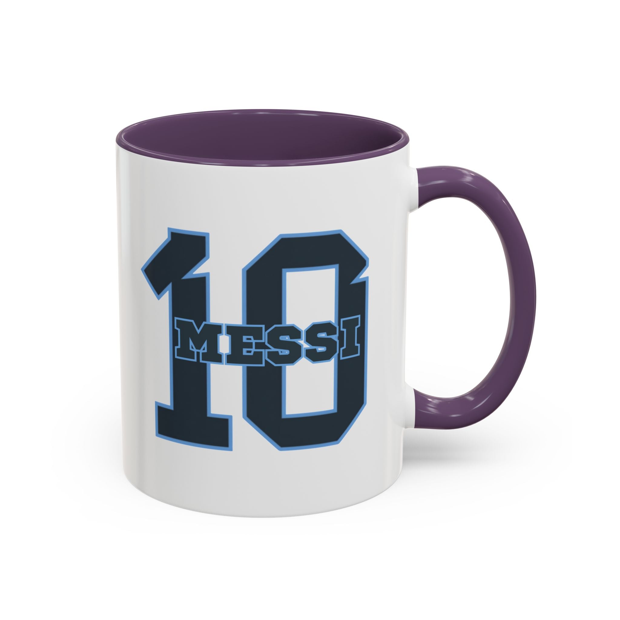 10 'Messi' Accent Coffee Mug — Soccer Jersey Number Coffee Cup
