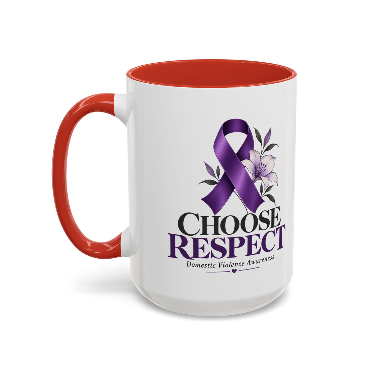 Choose Respect - Domestic Violence Awareness Coffee Mug (Accent, 11/15oz)