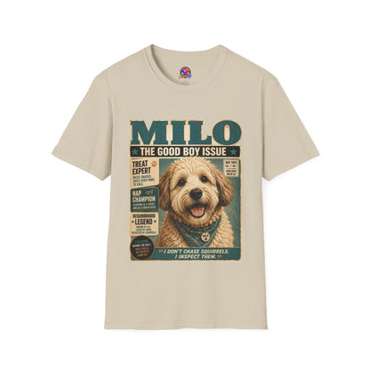 Milo 'The Good Boy Issue' Dog Magazine T-Shirt