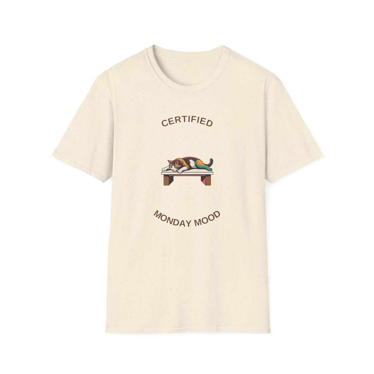 Certified Monday Mood T-Shirt — Cute Sleeping Cat Graphic Tee - Trending Now - August 2026
