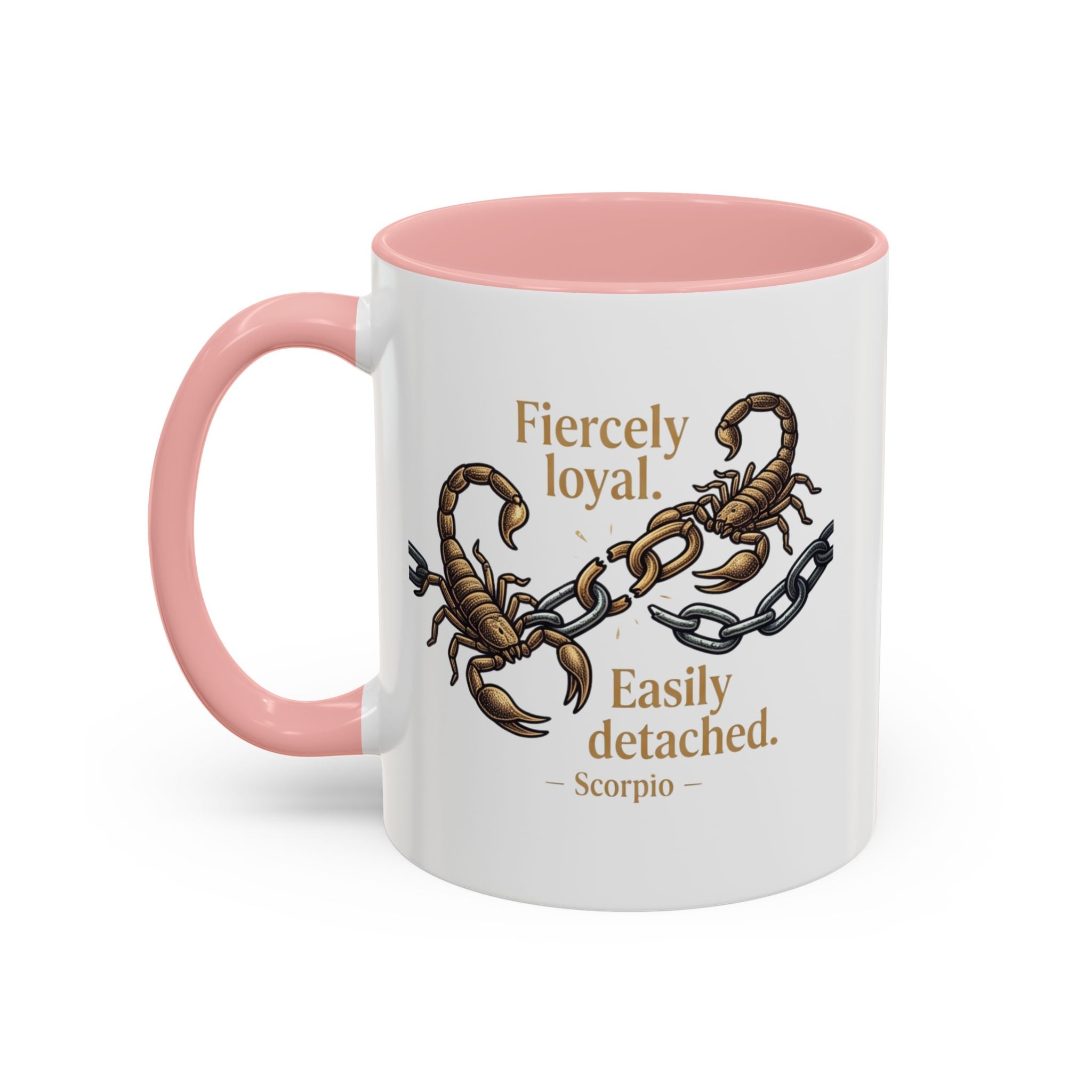 Scorpii Coffee Mug — "Fiercely Loyal, Easily Detached" Accent Mug