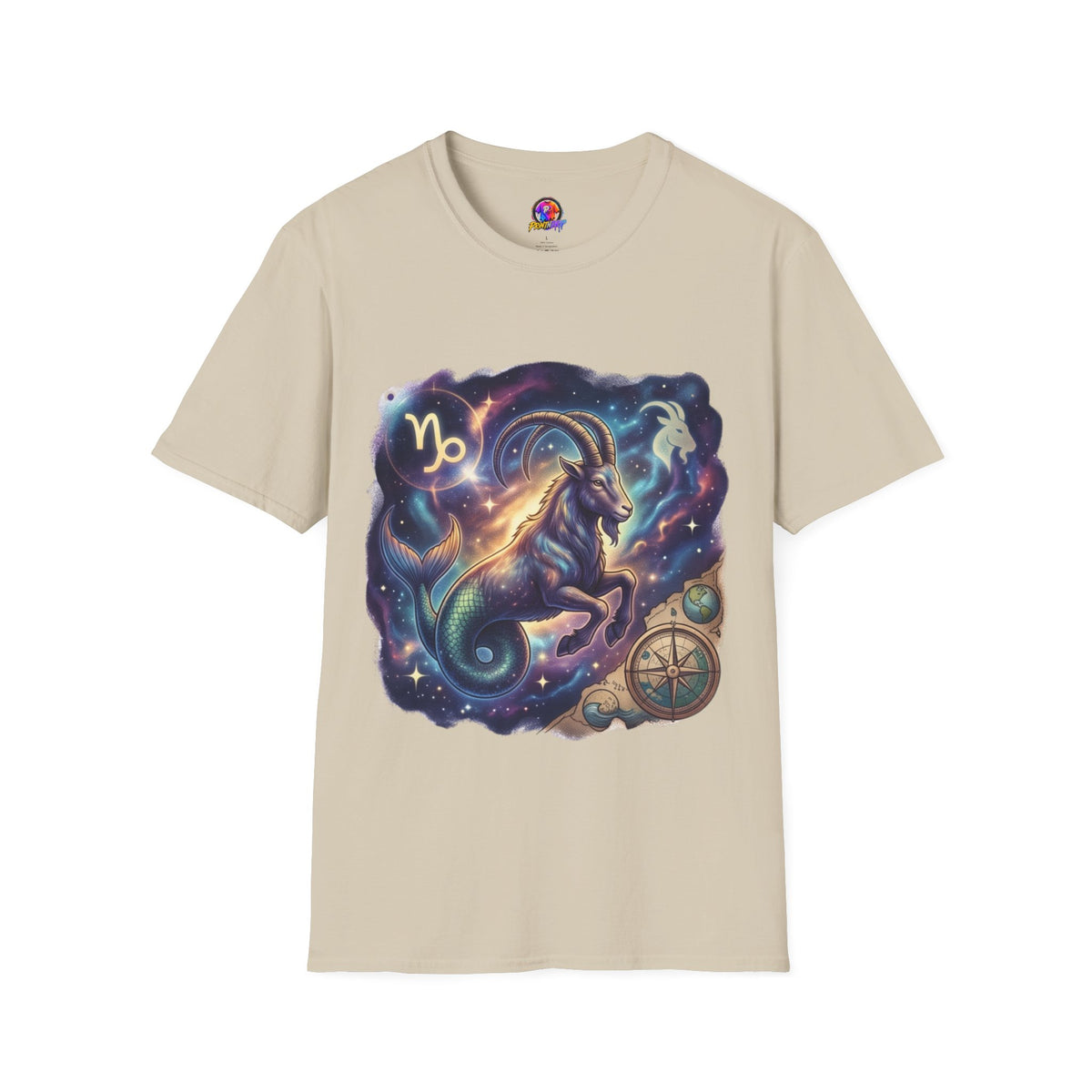 Capricorn Zodiac T-Shirt — Celestial Goat Astrology Tee