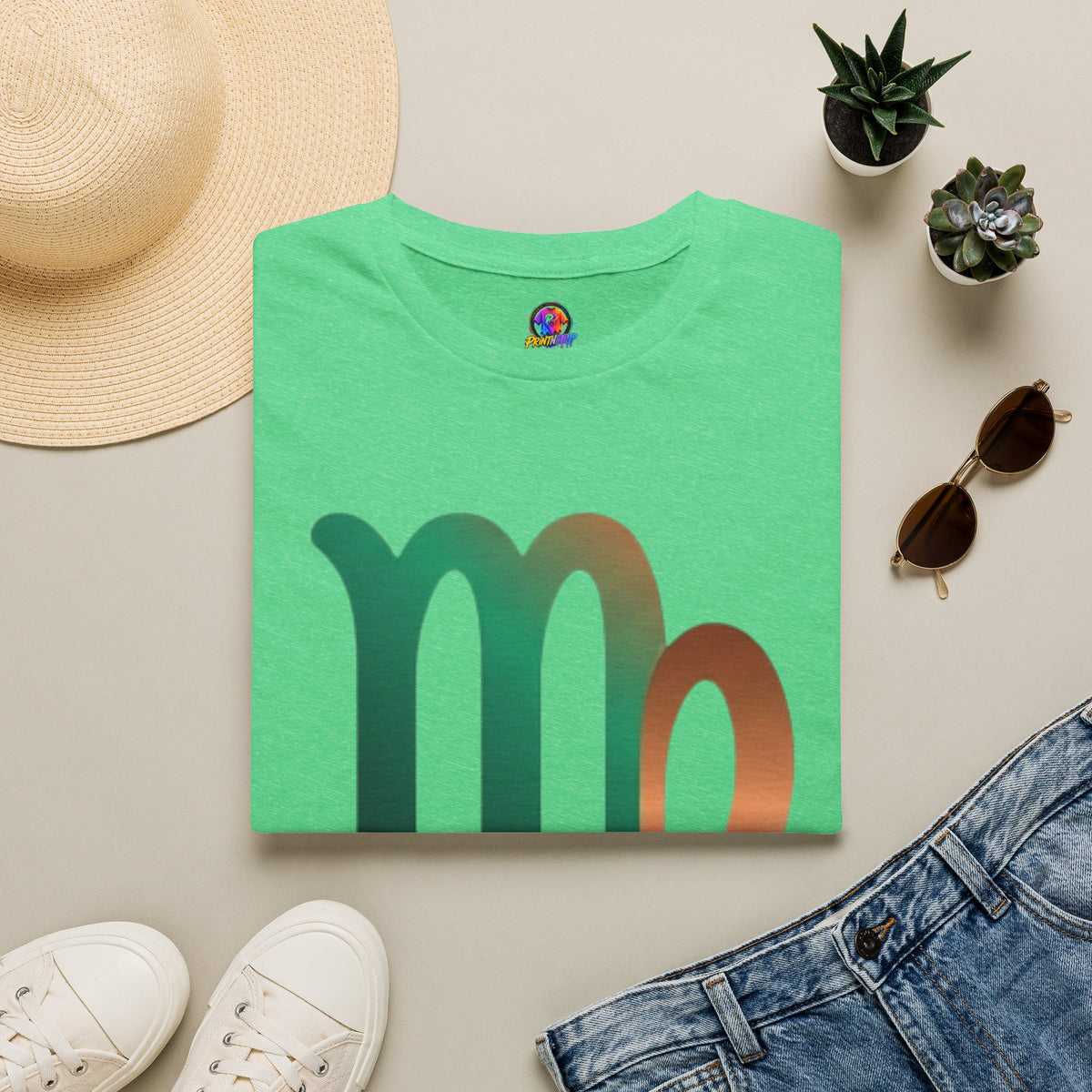 Virgo Zodiac Drip T-Shirt — Colorful Virgo Sign Astrology Tee