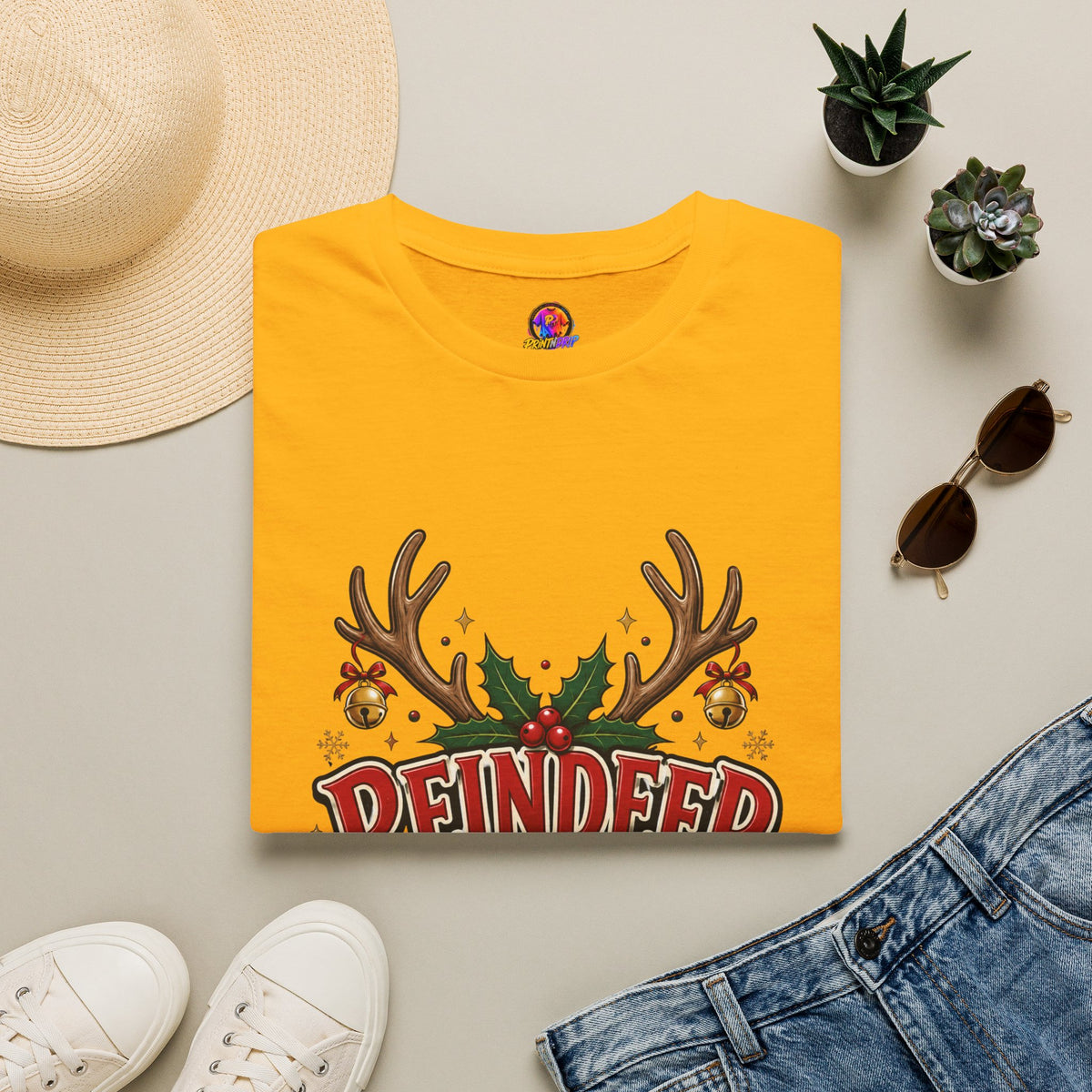 Reindeer Energy Christmas T-Shirt