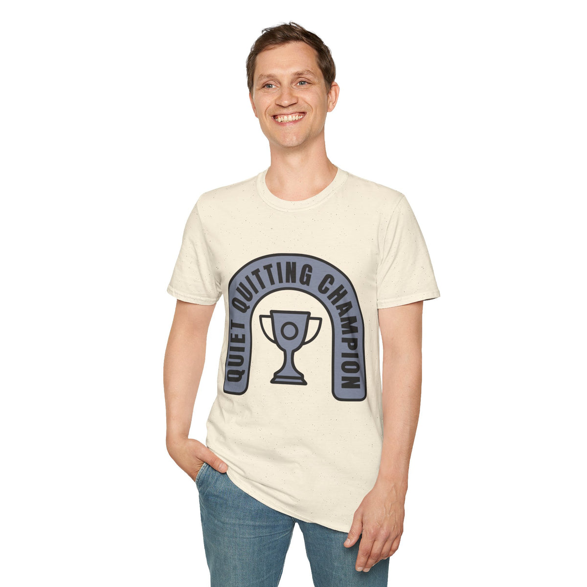 Quiet Quitting Champion T-Shirt — Funny Workplace Trophy Tee - Trending Now - August 2026