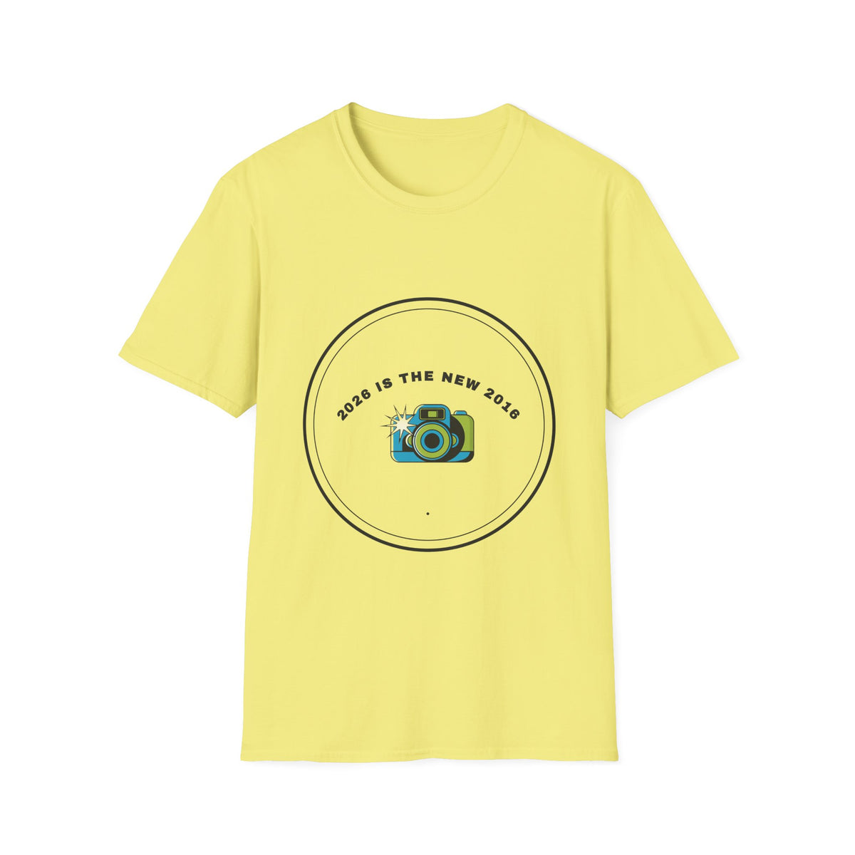 2026 Is The New 2018 T-Shirt — Vintage Camera Graphic Tee - Trending Now - September 2026