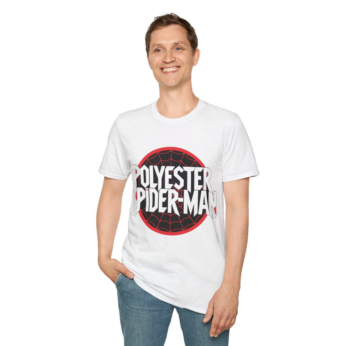 Polyester Spider-Man T-Shirt — Retro Web Logo Graphic Tee - Trending Now - August 2026