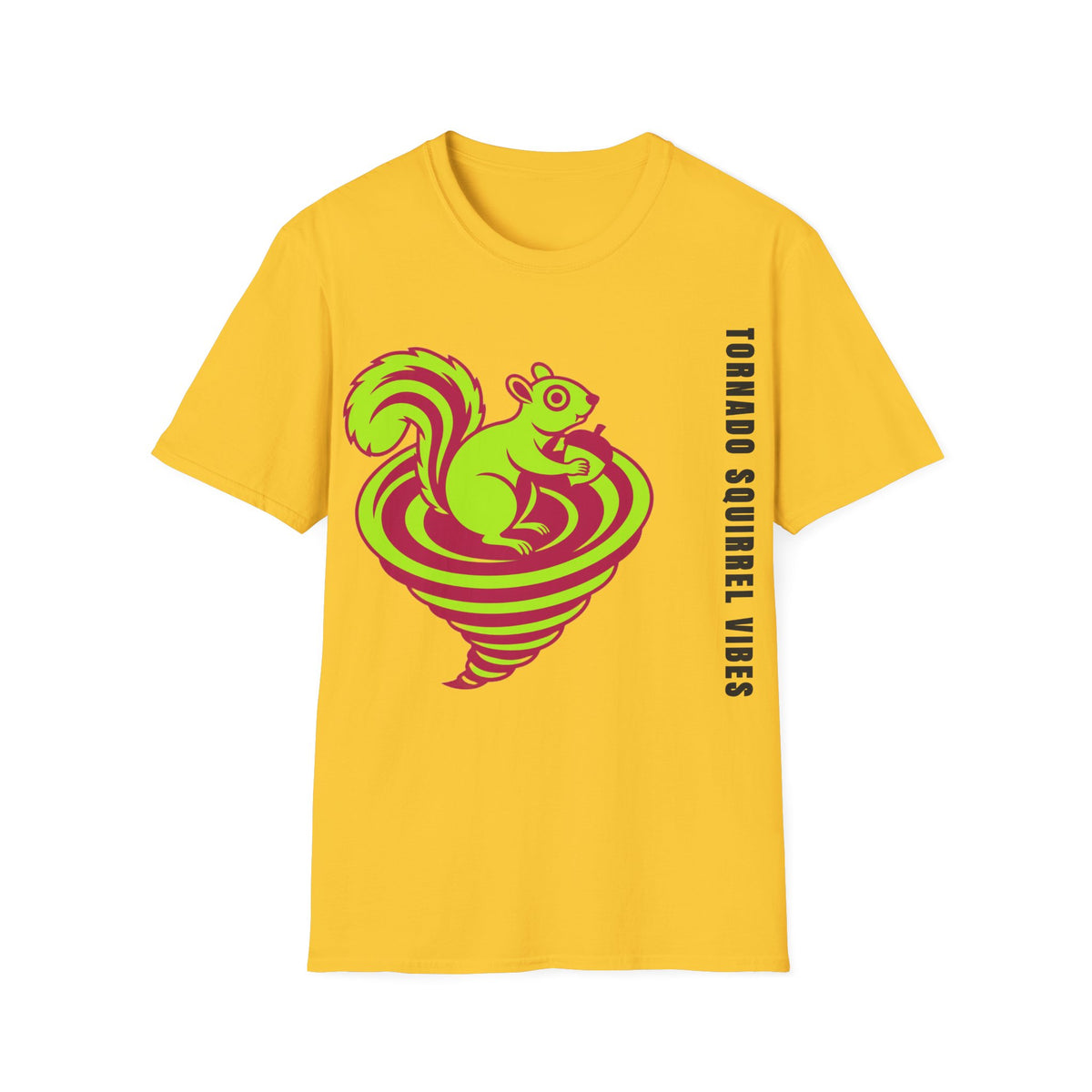 Squirrel Tornado T‑Shirt — Neon Retro Squirrel Whirl Graphic Tee - Trending Now - September 2026