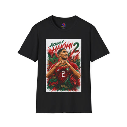 Achraf Hakimi #2 Soccer T-Shirt — Morocco Football Fan Tee