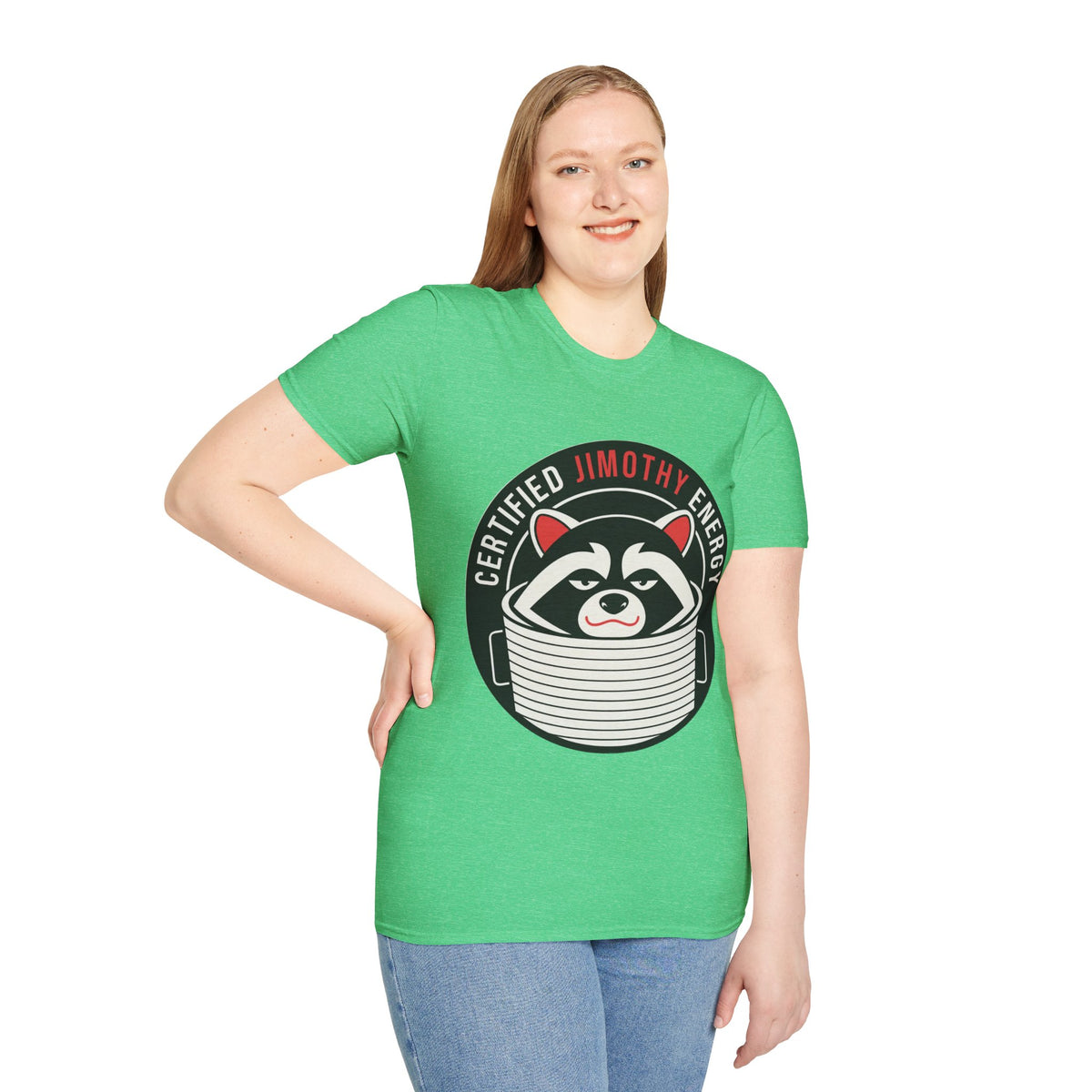 Jimothy Energy T-Shirt — Certified Raccoon Graphic Tee - Trending Now - August 2026