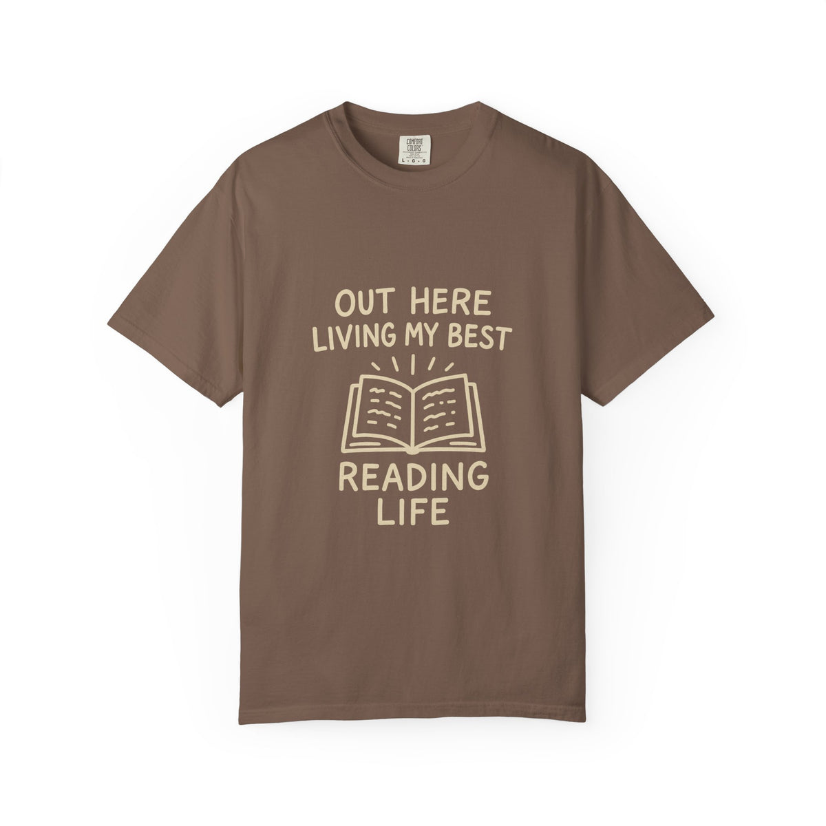 Reading Life T-Shirt — "Out Here Living My Best Reading Life" Book Lover Tee - Trending Now - October 2026