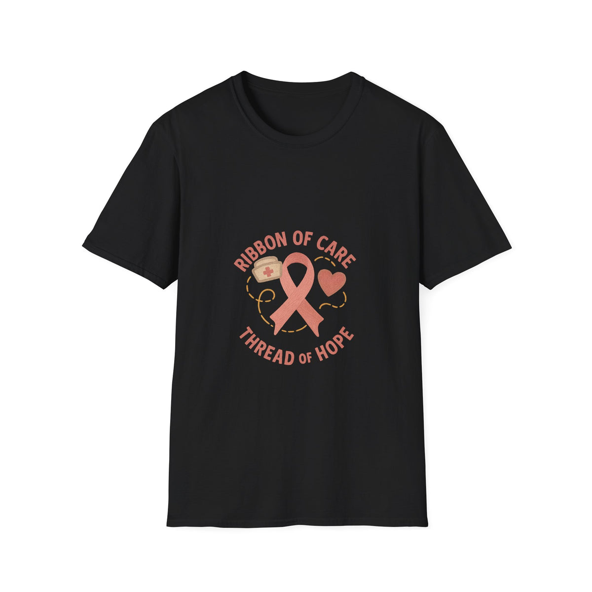 Breast Cancer Awareness T-Shirt – Ribbon of Care, Thread of Hope Graphic - Trending Now - October 2026