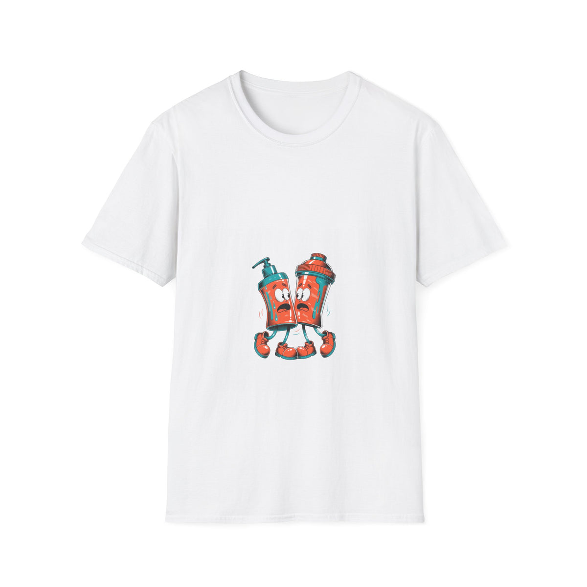 Cute Monster Shaker Cup Gym Gains White Graphic Tee - Trending Now - September 2026