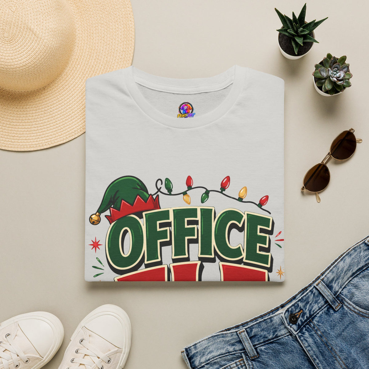 Office Elf T-Shirt — Funny Christmas Work Holiday Tee